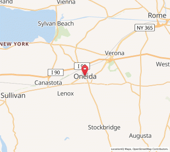 Map of Oneida, New York