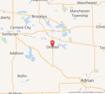 Map of Onsted, Michigan