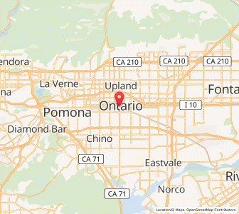 Map of Ontario, California