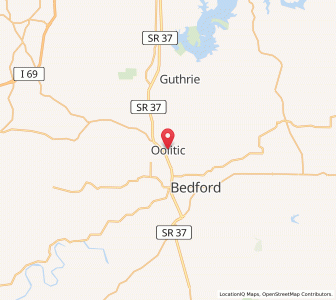 Map of Oolitic, Indiana