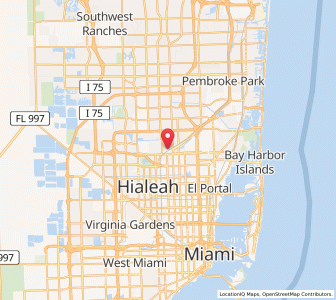 Map of Opa-locka, Florida