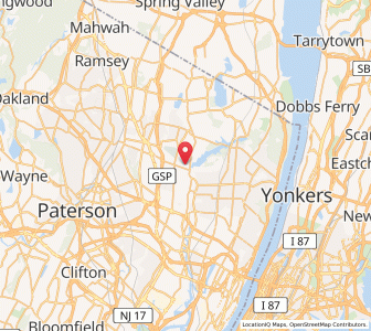 Map of Oradell, New Jersey