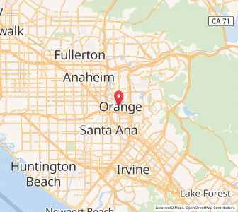 Map of Orange, California