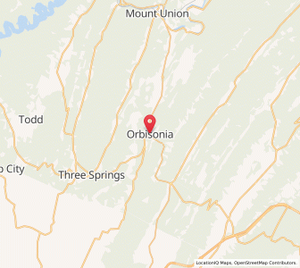 Map of Orbisonia, Pennsylvania