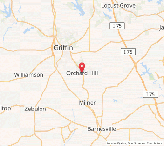 Map of Orchard Hill, Georgia