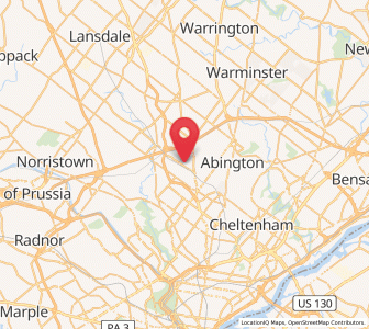 Map of Oreland, Pennsylvania