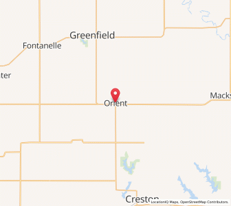 Map of Orient, Iowa