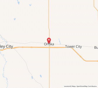 Map of Oriska, North Dakota
