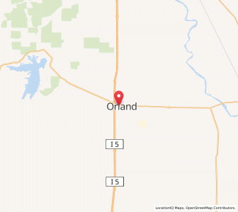 Map of Orland, California