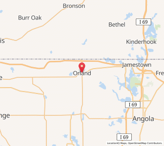 Map of Orland, Indiana