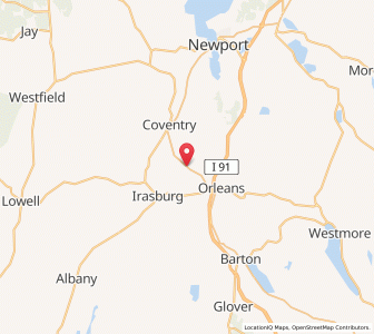 Map of Orleans, Vermont