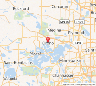 Map of Orono, Minnesota