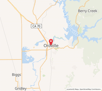 Map of Oroville, California