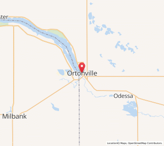 Map of Ortonville, Minnesota