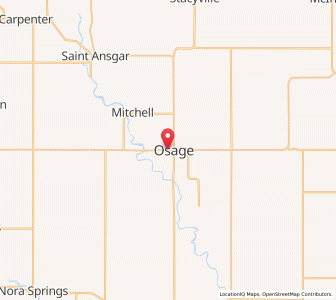 Map of Osage, Iowa