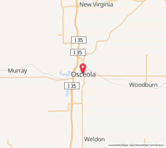 Map of Osceola, Iowa