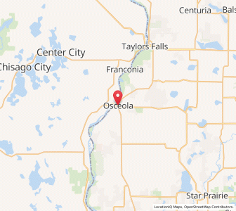 Map of Osceola, Wisconsin