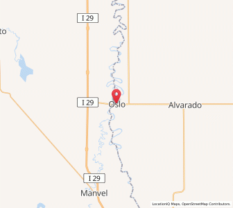 Map of Oslo, Minnesota