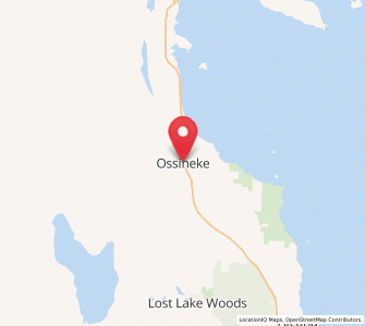 Map of Ossineke, Michigan