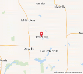 Map of Otter Lake, Michigan