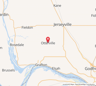 Map of Otterville, Illinois