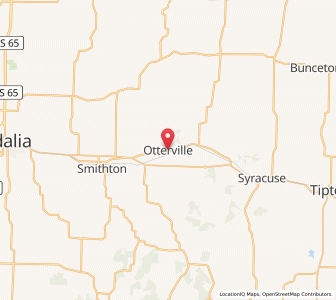 Map of Otterville, Missouri