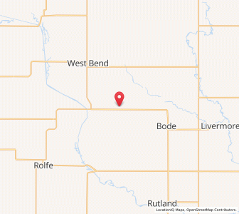 Map of Ottosen, Iowa