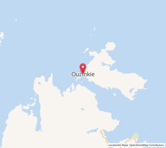 Map of Ouzinkie, Alaska