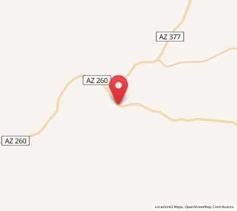 Map of Overgaard, Arizona