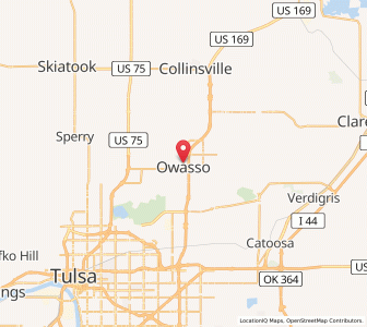 Map of Owasso, Oklahoma