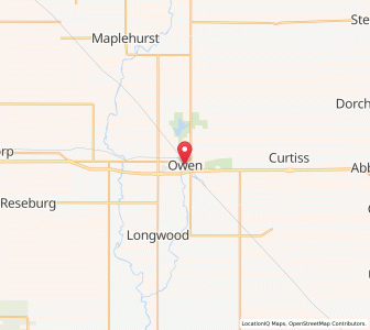 Map of Owen, Wisconsin