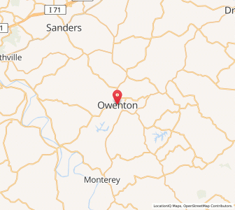 Map of Owenton, Kentucky
