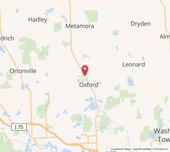 Map of Oxford Township, Michigan