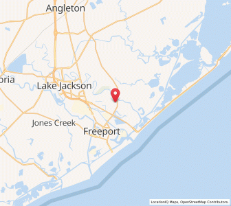 Map of Oyster Creek, Texas