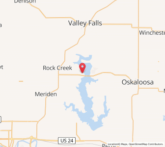 Map of Ozawkie, Kansas