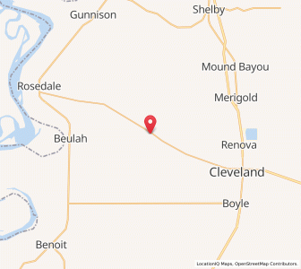 Map of Pace, Mississippi