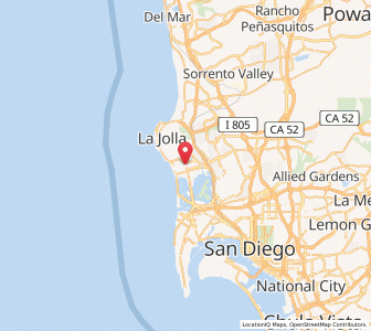 Map of Pacific Beach, California