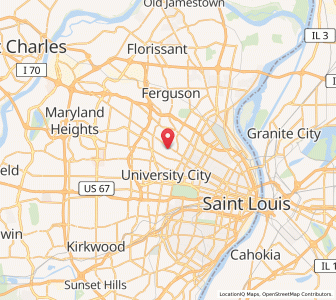 Map of Pagedale, Missouri