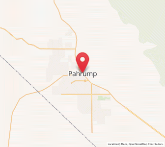 Map of Pahrump, Nevada