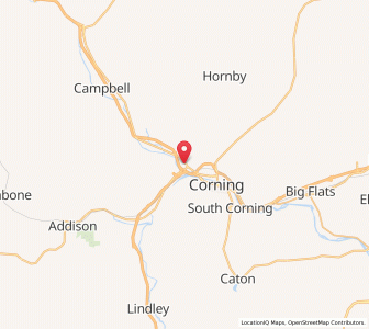 Map of Painted Post, New York