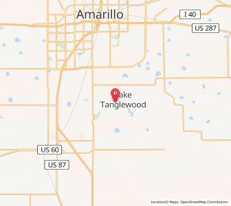 Map of Palisades, Texas