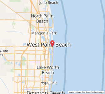 Map of Palm Beach, Florida