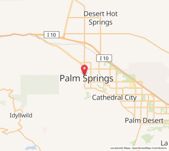 Map of Palm Springs, California
