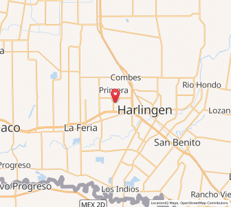 Map of Palm Valley, Texas