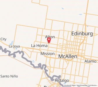 Map of Palmhurst, Texas