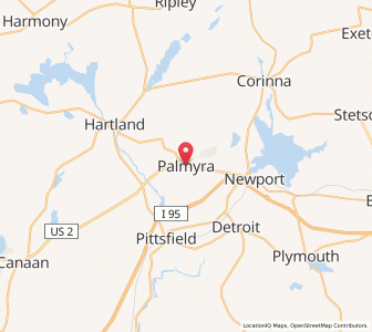 Map of Palmyra, Maine