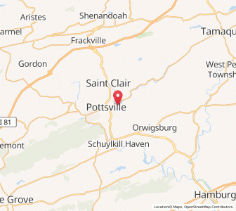 Map of Palo Alto, Pennsylvania