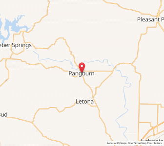 Map of Pangburn, Arkansas