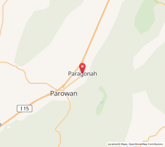 Map of Paragonah, Utah