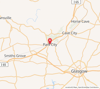 Map of Park City, Kentucky